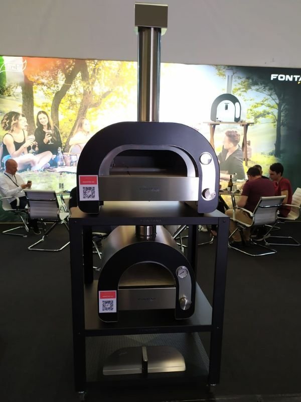 Mobile gas pizza oven Fontana Maestro, 40cm baking surface, trade fair exhibit