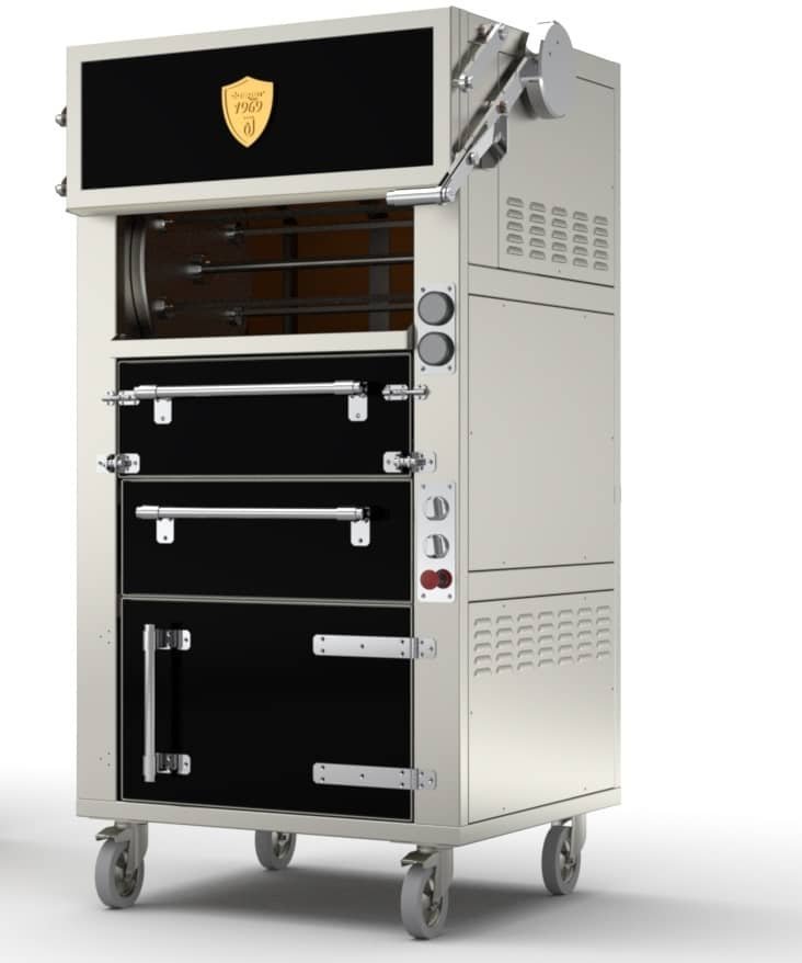 Josper rotisserie with drawers and base cabinet, 24 pieces/hour