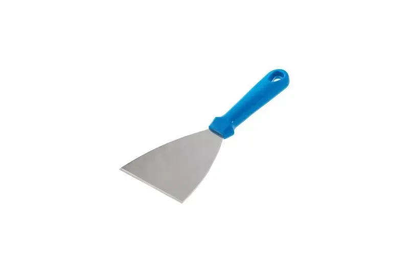 Dough spatula, stainless steel, 11x10 cm, fixed handle