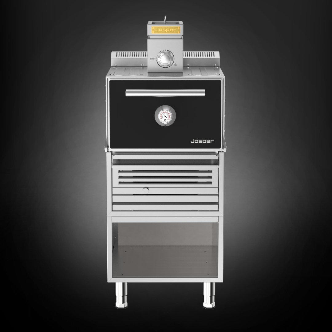 Grill oven HJX Pro from Josper with table, for 80 guests