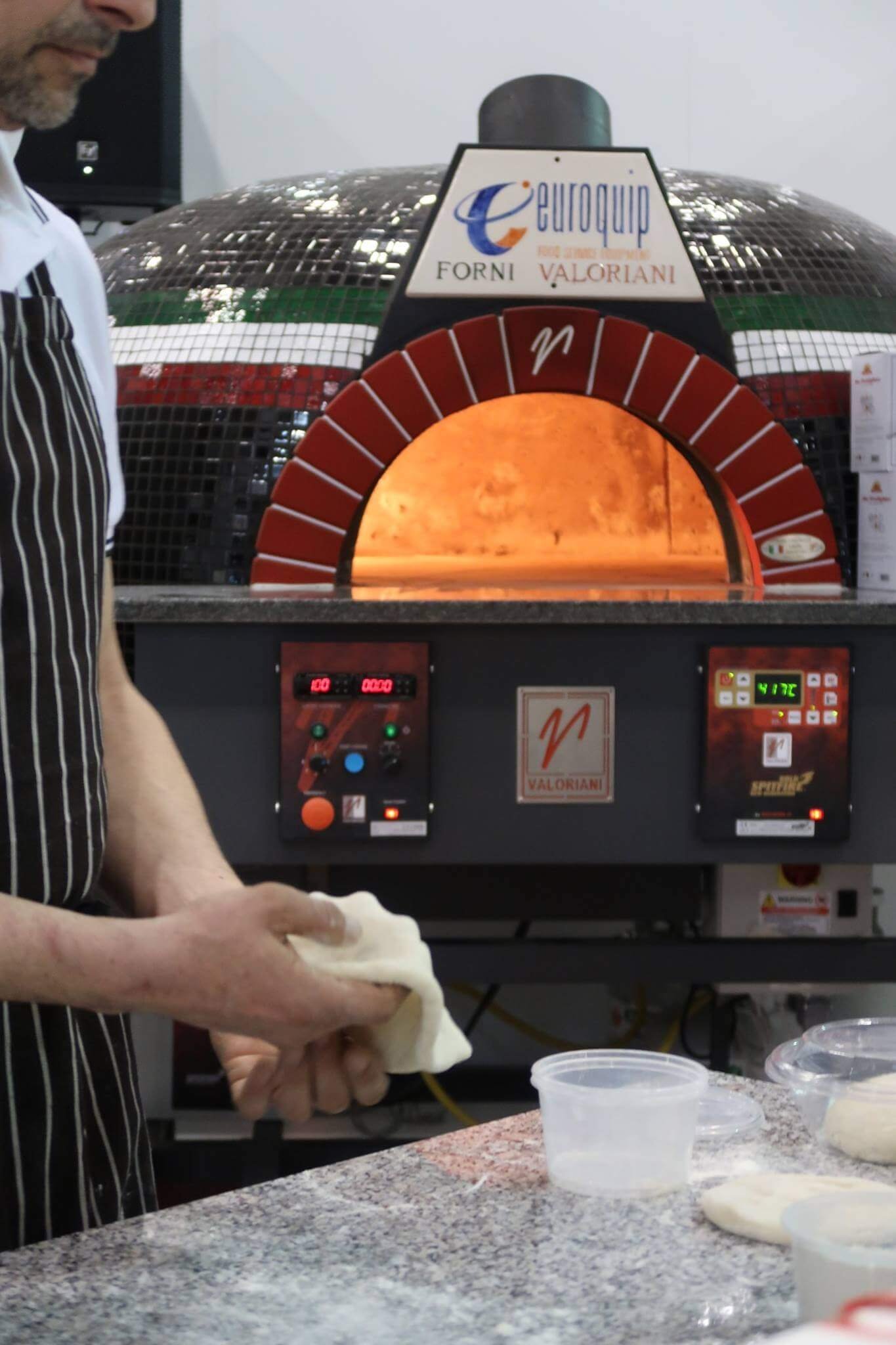 Gaspizzaofen Valoriani Rotativo: rotierender Pizzaofen, rund, 100cm Durchmesser, für Gastro