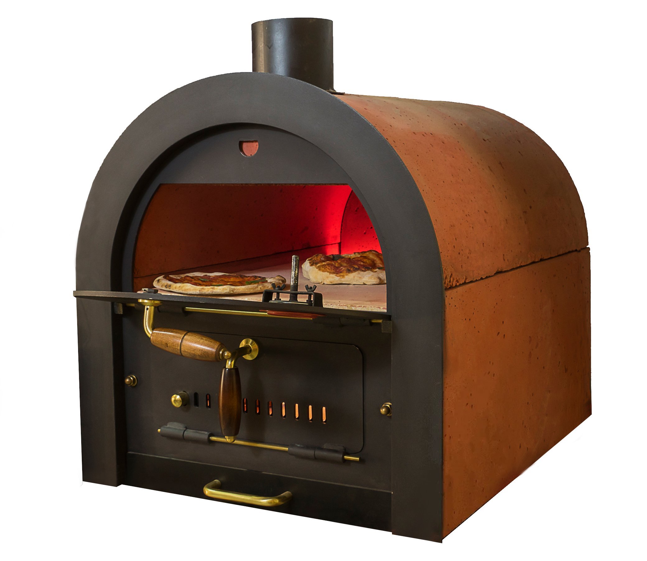 Wood oven kit with indirect firing, pizza oven Valoriani, 40x60cm baking surface