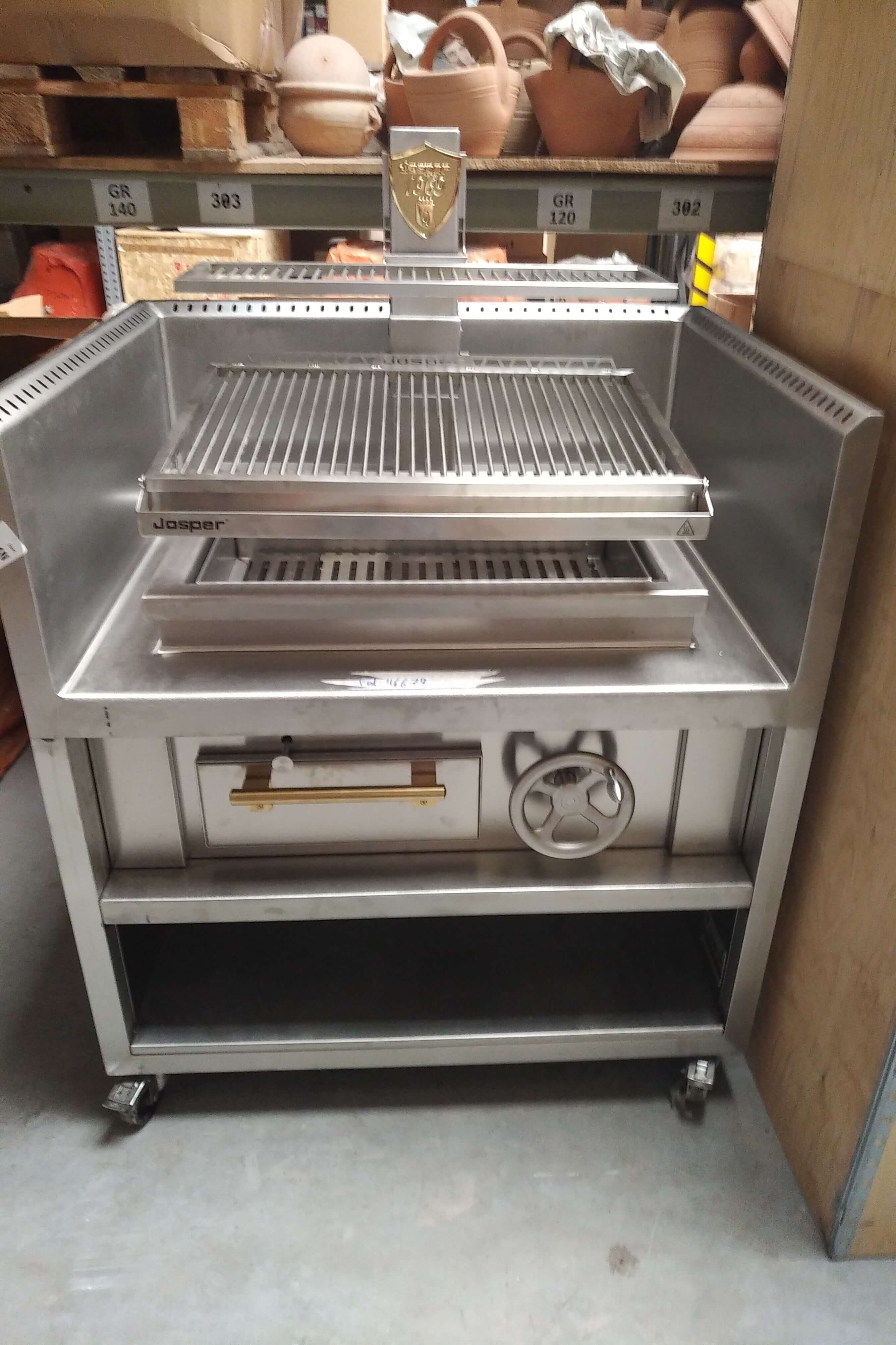 Basque grill from Josper with table, double grill 2x76cm wide
