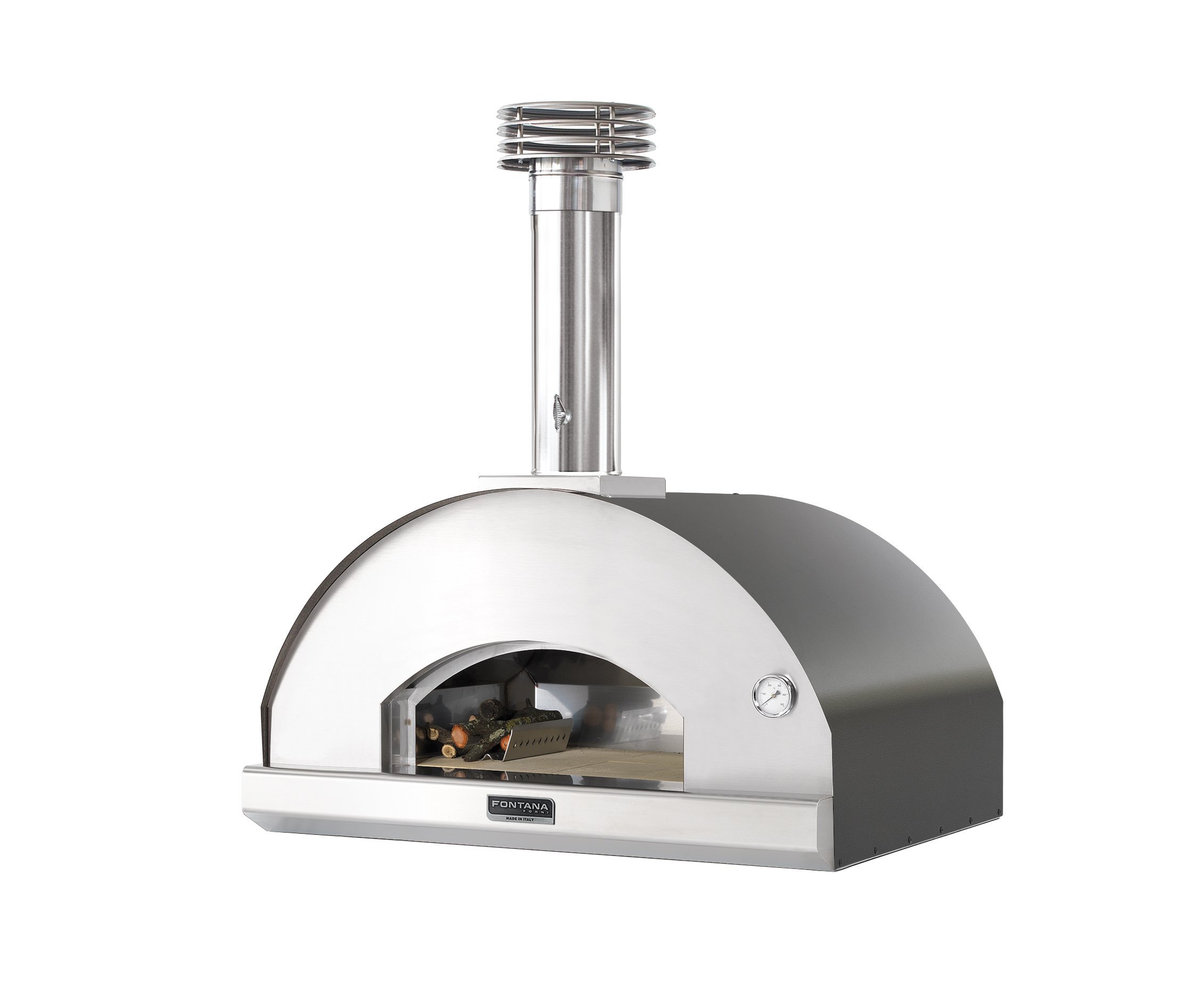 Dome oven Fontana Mangiafuoco with wood firing, pizza oven for outdoor kitchen