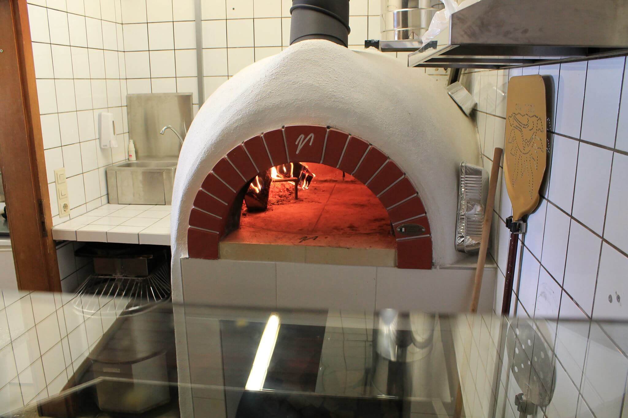 Professional pizza and baking oven, wood firing for continuous firing, Valoriani Vesuvio GR, 100cm