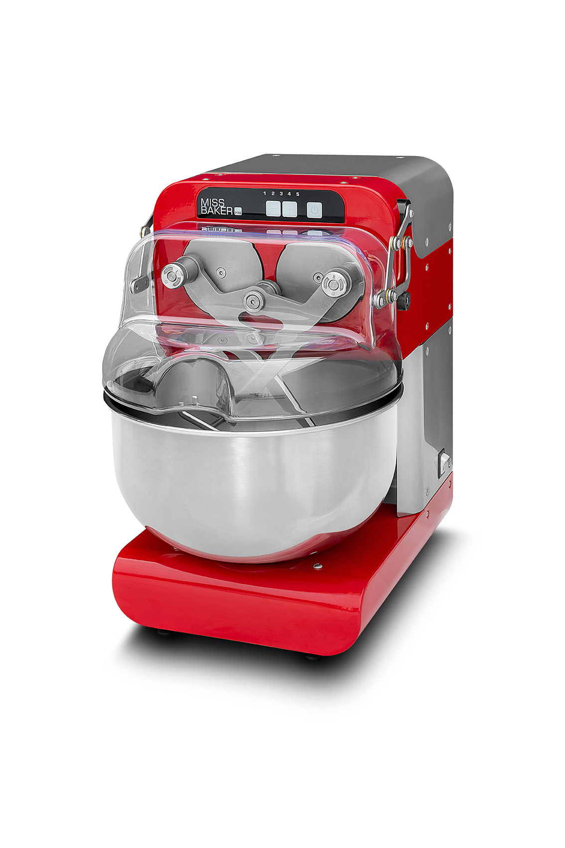 Bernardi Miss Baker Pro Teigknetmaschine, 4kg, 500 Watt, rot