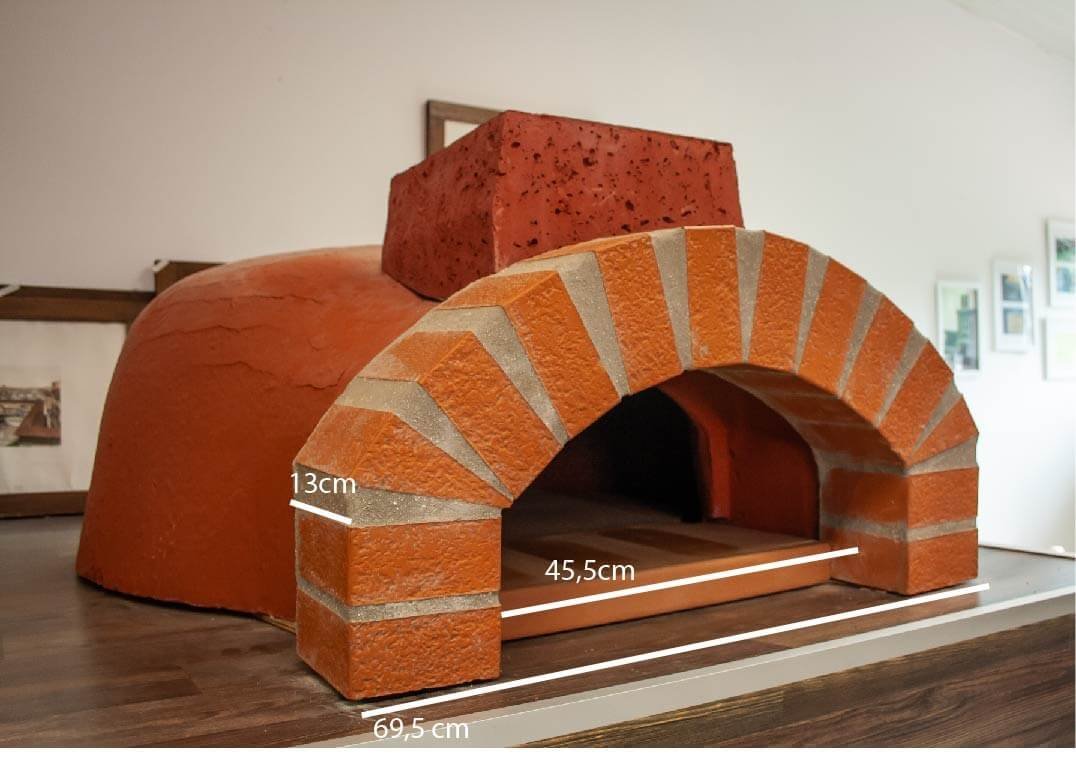 Pizzaofen Valoriani FVR Bausatz mit Rauchanschluss, Ziegelbogen und Isolationsset