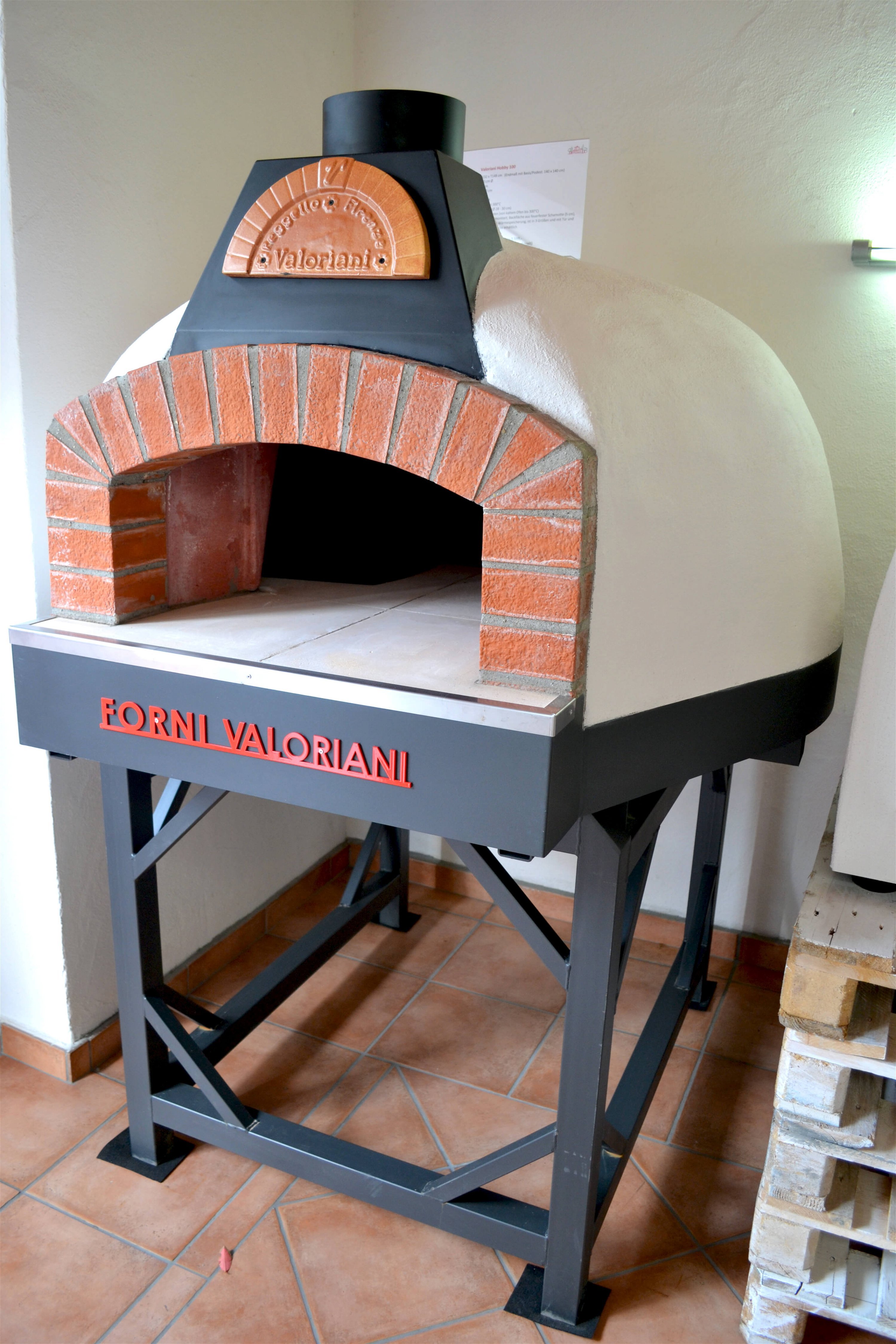 Pizzaofen Valoriani Hobby Kuppelofen, Holzbefeuerung, 120cm Durchmesser 