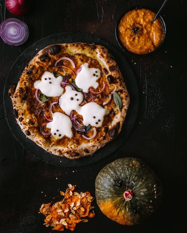 Halloween Pizza zum Gruseln