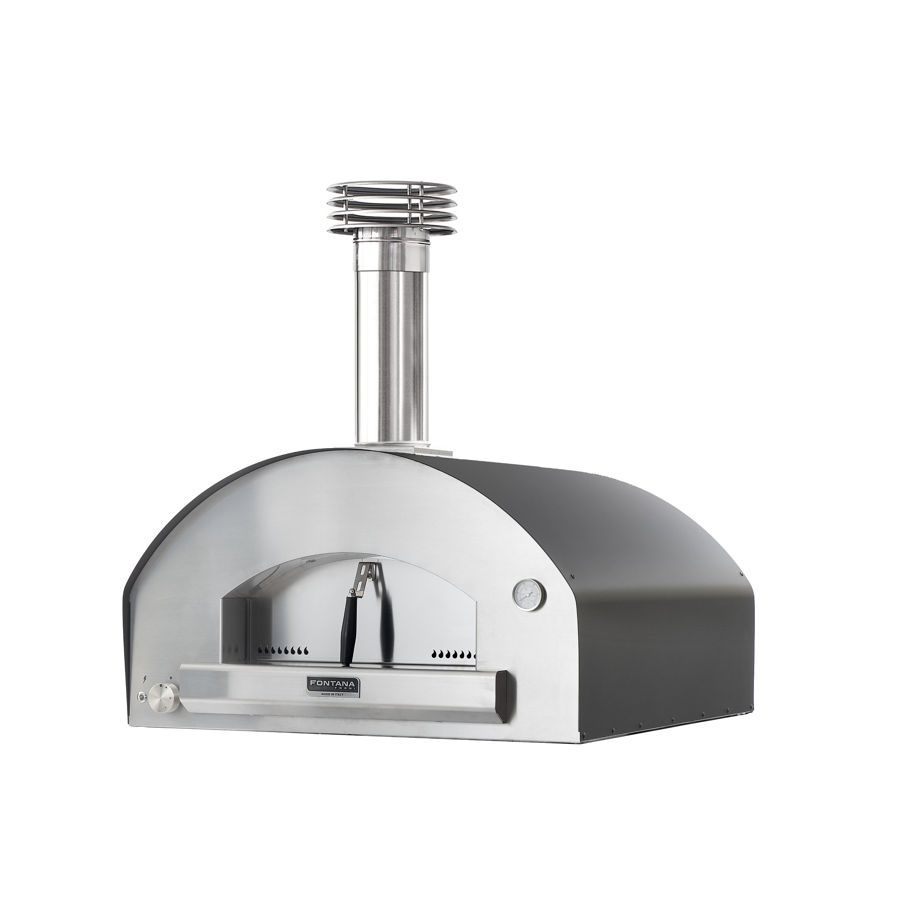 Dome oven Fontana Marinara, stainless steel pizza oven with gas firing
